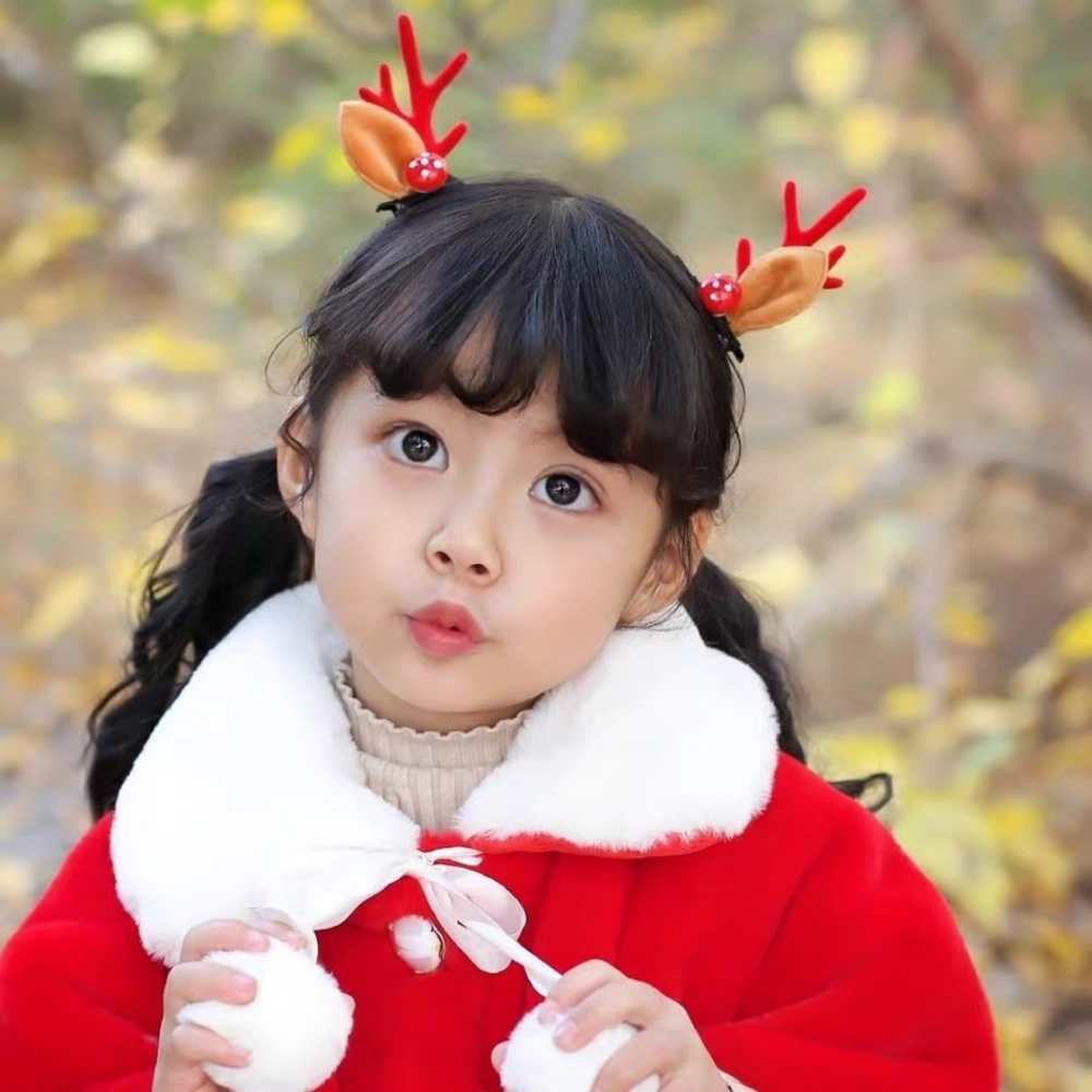 Christmas hair clip on the head hair clip headdress Christmas hair accessories f